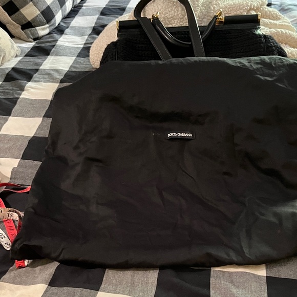 Dolce & Gabbana Tapestry Floral and Leopard Satchel - Black, Red, Green - Picture 4 of 6